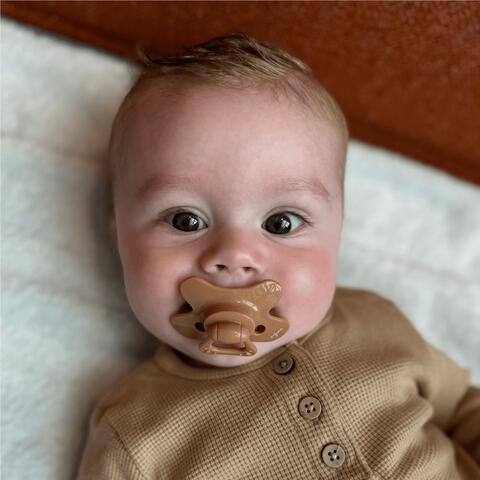 Difrax Fopspeen Naturel Uni Caramel 6 Maanden