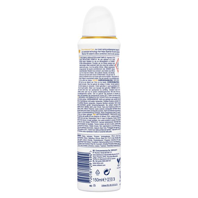 Dove Advanced Care Coconut & Jasmine Flower Anti-Transpirant Deodorant Spray 150 ML
