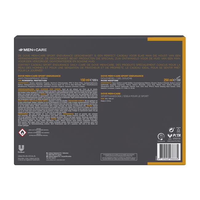 Dove Men+Care Sport Endurance+Comfort Geschenkset 250 ML + 150 ML
