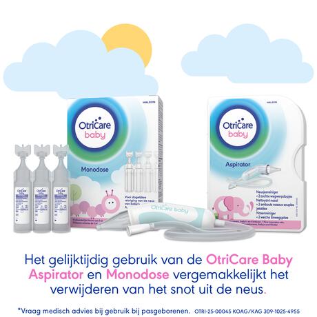 OtriCare Baby Aspirator Neusjesreiniger bij een Verstopte Neus
