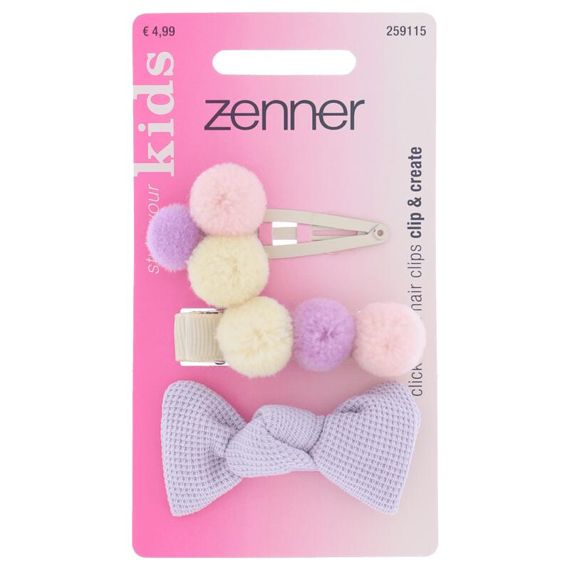Zenner Klik-klak haarspeld kids 3x