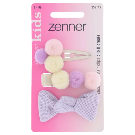 Zenner Klik-klak haarspeld kids 3x