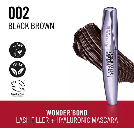 Rimmel London Wonder'Bond Lash Filler + Hyaluronic Mascara 002 Brown