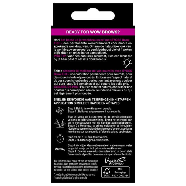 Syoss Browtint Wenkbrauw verf Lichtbruin