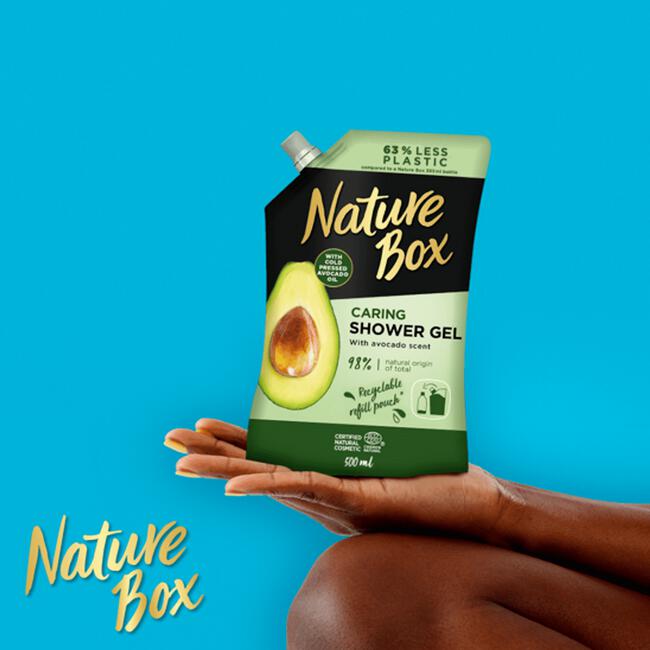 Nature Box Avocado Caring Douchegel Navulverpakking 500 ML
