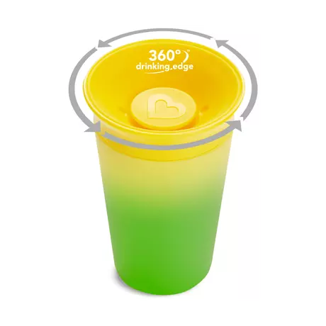 Munchkin Miracle 360° Color Changing Anti-Lek Drinkbeker Geel