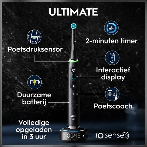 Oral-B iO 10 Zwart Elektrische Tandenborstel 
