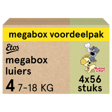 Etos Woezel & Pip Luiers Maxi Megabox 4x56 stuks