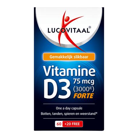 Lucovitaal Vitamine D3 75 mcg Capsules 80 stuks