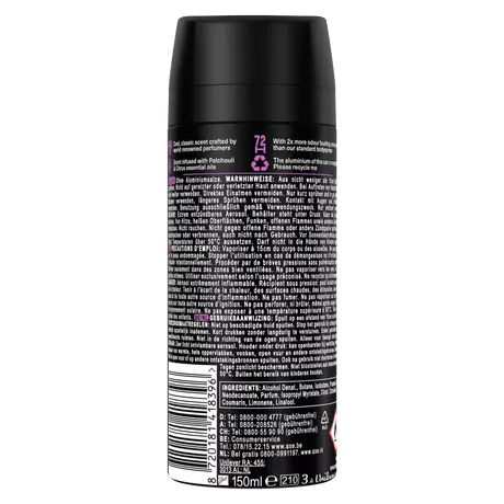 AXE Fine Fragrance Purple Patchouli Deodorant Bodyspray 150 ML