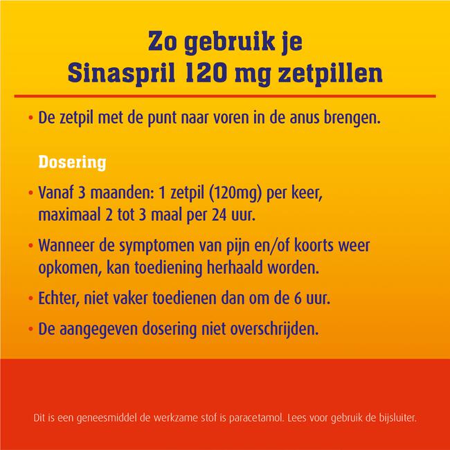 Sinaspril Zetpillen 120 mg