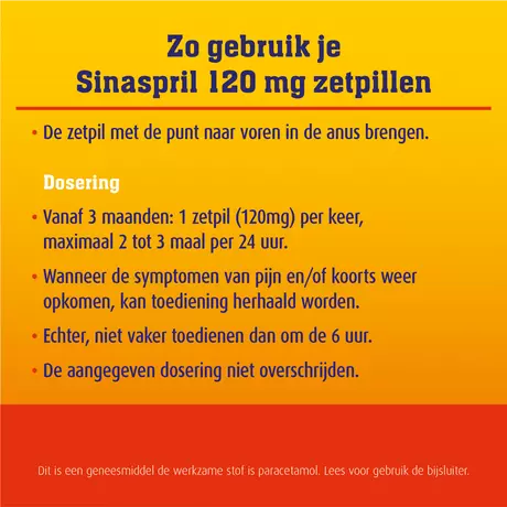 Sinaspril Zetpillen 120 MG