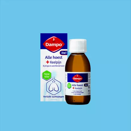 Dampo Alle Hoest + Keelpijn 3 In 1 150 ML