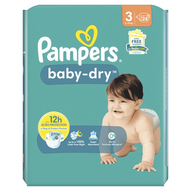 Pampers Baby Dry Luiers Maat 3 6-10 KG 24 stuks