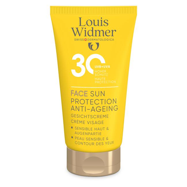 Louis Widmer Face Sun Protection Anti-Ageing SPF30 Zonder Parfum SPF30 50 ML