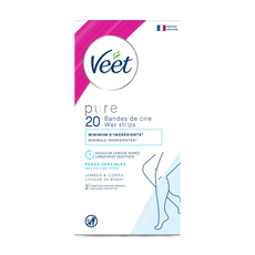 Veet - Pure - Koude Wasstrips Benen 20 st