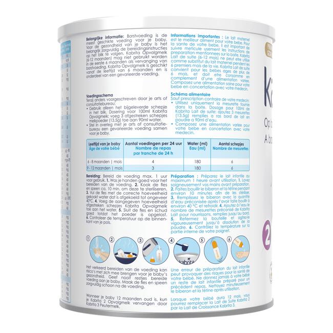 Kabrita Opvolgmelk 2 800GR