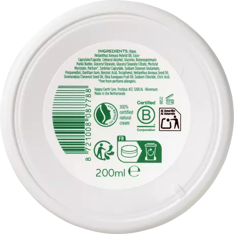 Happy Earth 100% Natuurlijke Mama Care Belly & Body Crème 200 ML