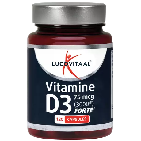 Lucovitaal Vitamine D3 75 MCG (3000IE) Forte Capsules 120 stuks