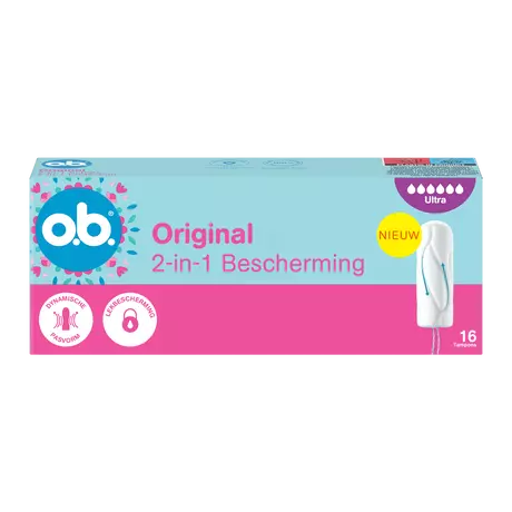 o.b.® Original Dynamic Fit Ultra Tampons 16 Stuks