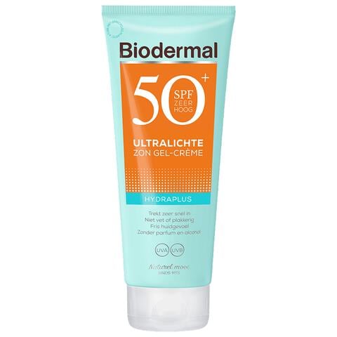 Biodermal Hydraplus Ultralichte Zon Gel-Crème SPF50 150 ML