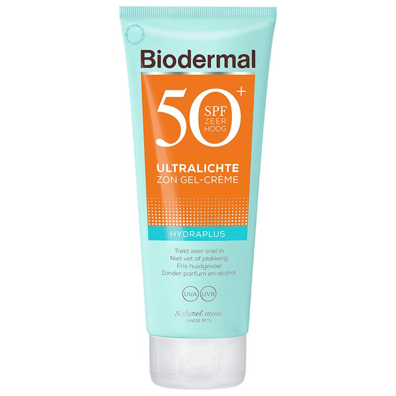 Biodermal Hydraplus Ultralichte Zon Gel-Crème SPF50 150 ML