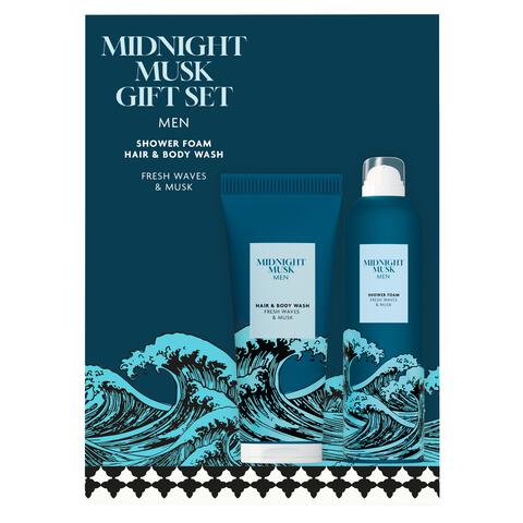 Etos Midnight Musk Giftset Hair Body Wash + Foam