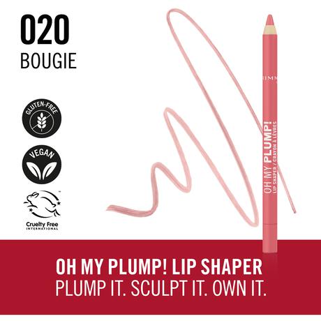 Rimmel London Oh My Plump! Lip Liner - Roze - 020 Bougie