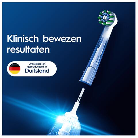Oral-B Cross Action Opzetborstels Wit - 8 Stuks