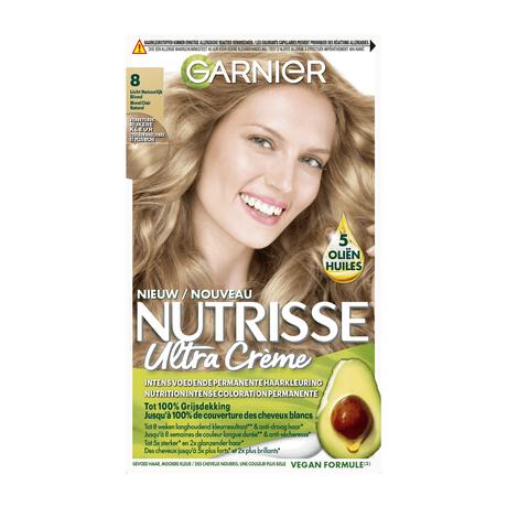 Garnier Nutrisse Crème Permanente Haarverf 8 Lichtblond