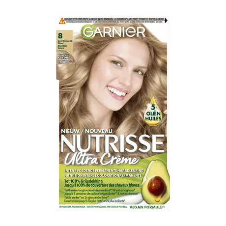 Garnier Nutrisse Crème Permanente Haarverf 8 Lichtblond