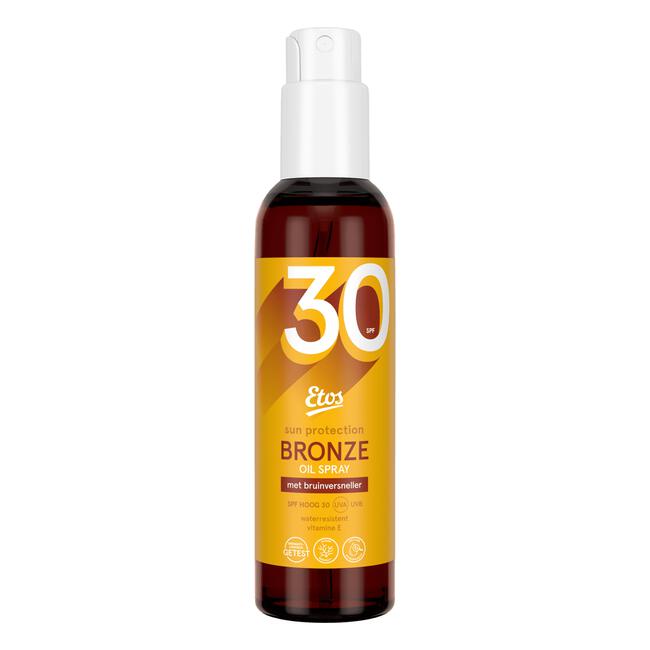 Etos Zonnebrand Olie Spray Met Bronzer SPF30 200 ML