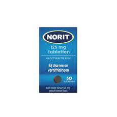 Norit 125 MG Tabletten 50 stuks