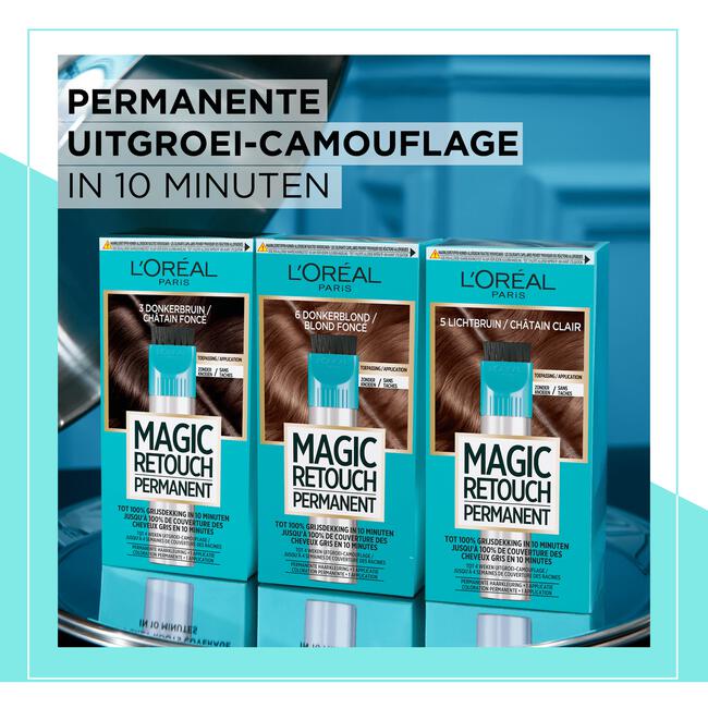 L'Oréal Paris Magic Retouch Permanente Haarverf 5 Lichtbruin