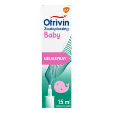 Otrivin Baby Zoutoplossing Neusspray bij een Verstopte Neus 15 ML