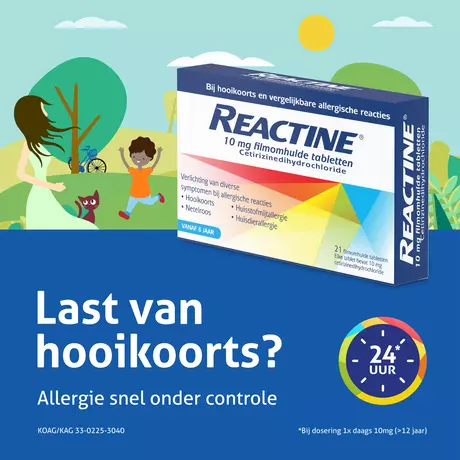 Reactine Cetirizine 10 MG 7 Tabletten