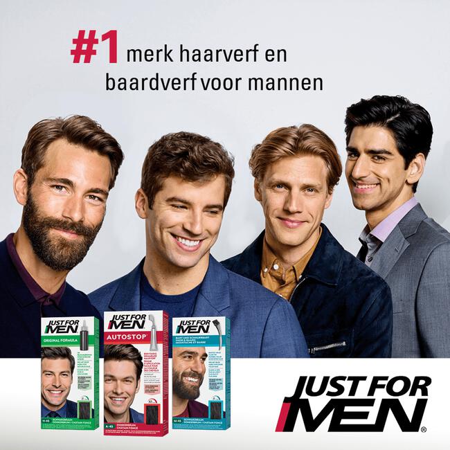 Just For Men Autostop Haarkleuring Donkerbruin A-45