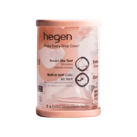 Hegen Extra Slow Flow Speen 0+ Maanden 2 stuks