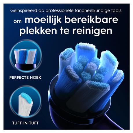 Oral-B iO Ultimate Clean Opzetborstels Zwart 8 Stuks