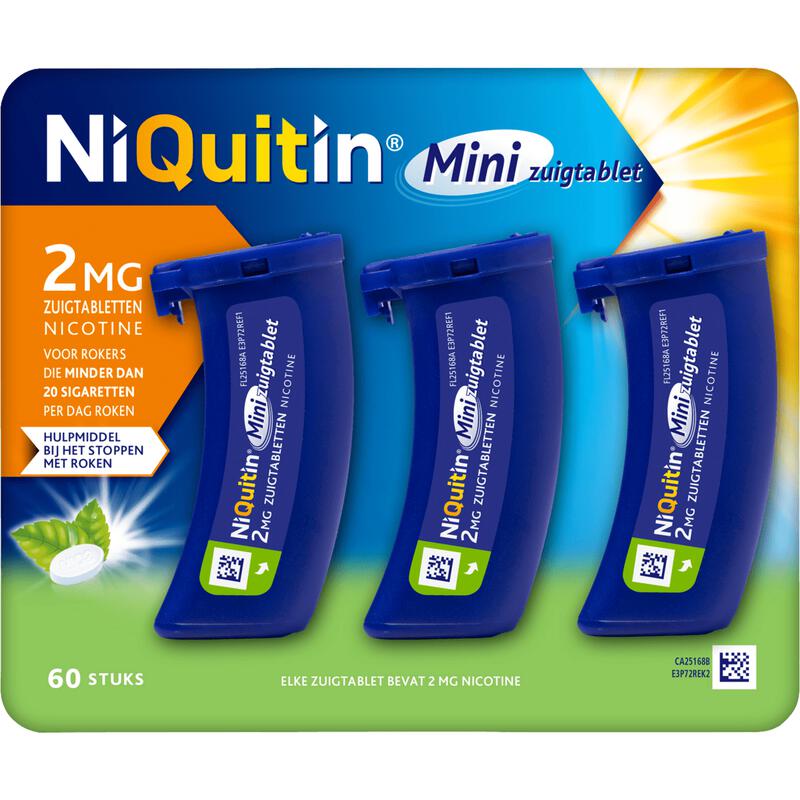 NiQuitin 2 MG Minizuigtabletten 60 stuks