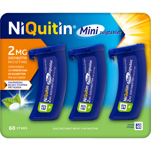 NiQuitin 2 MG Minizuigtabletten 60 stuks
