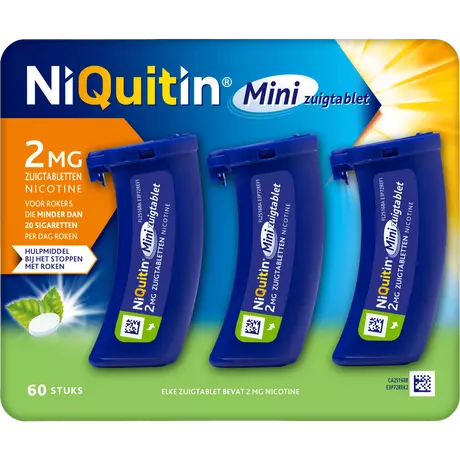 NiQuitin 2 MG Minizuigtabletten 60 stuks
