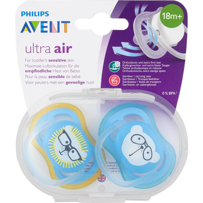 Philips Avent Fopspenen Ultra Air 18M+ 2 stuks
