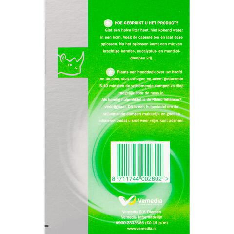 Rhino Caps Inhalatiecapsules 16 stuks