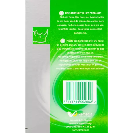 Rhino Inhalatiecapsules Capsules 16 stuks
