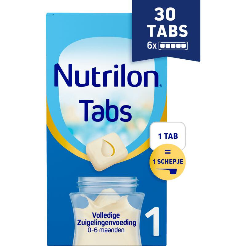 Nutrilon 1 Volledige Zuigelingenvoeding 0-6 Maanden Tabs 27 gram