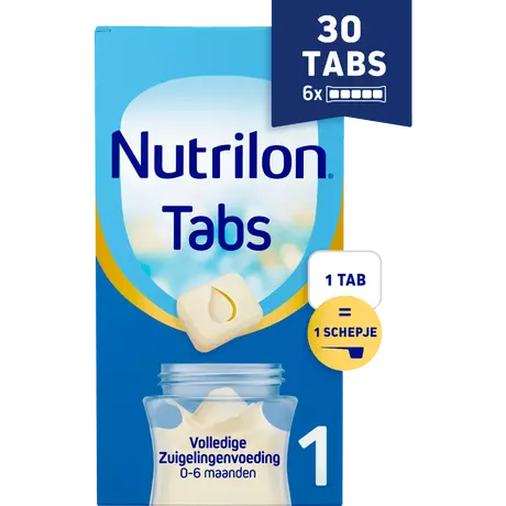 Nutrilon 1 Volledige Zuigelingenvoeding 0-6 Maanden Tabs 27 gram