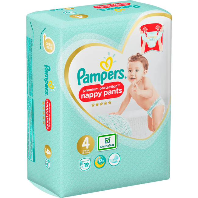 Pampers Premium Protection Pants Luierbroekjes 4 19 EA Etos