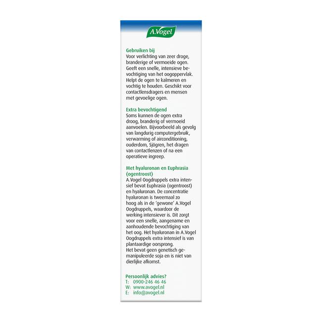 A.Vogel Oogdruppels Extra Intensief Bij Zeer Droge Ogen Druppels 10 ML