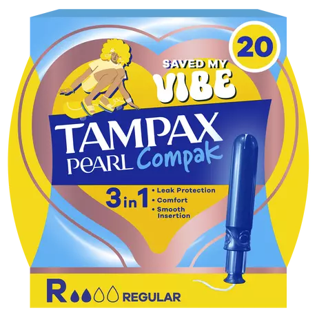 Tampax Pearl Compak Regular Tampons Met Inbrenghuls 20 stuks